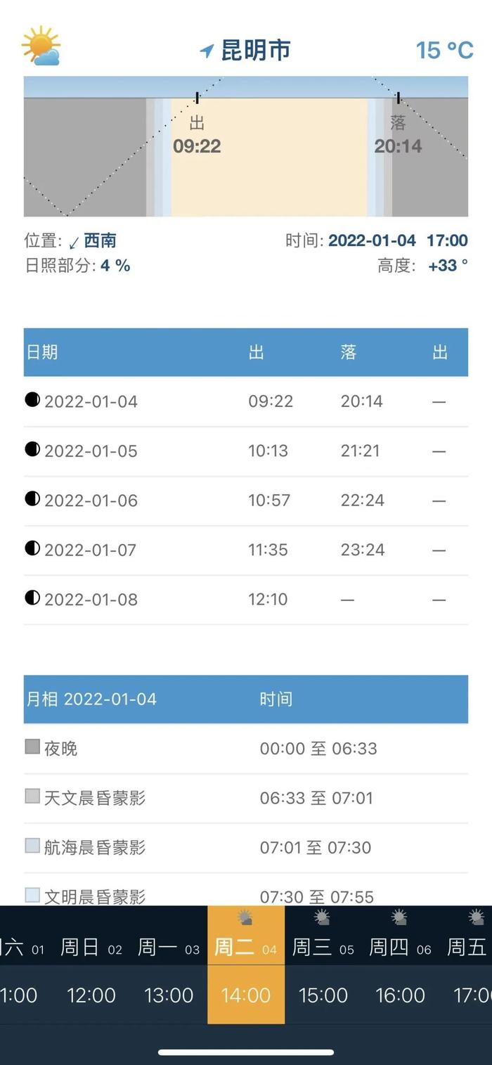 日出方位app安卓版2024日出日落时间表查询